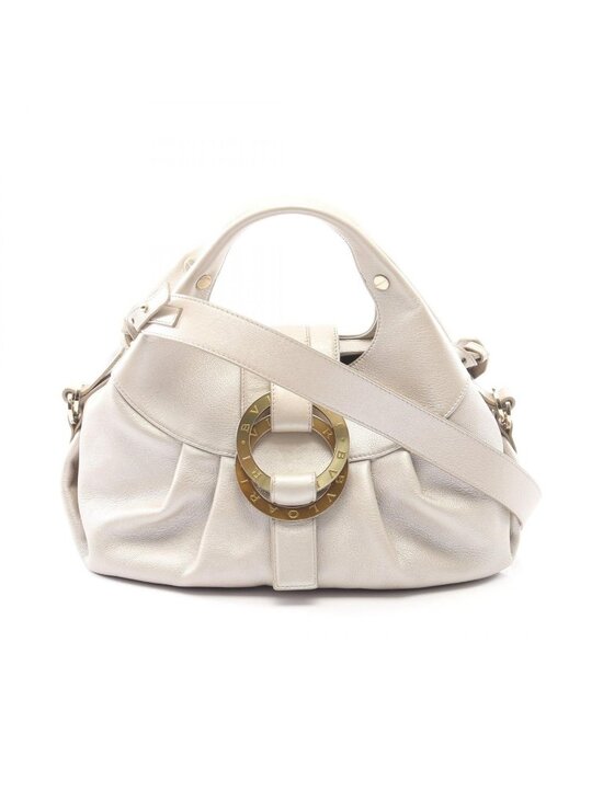 Bulgari Handbags - Bvlgari Handbag Chandra Champagne Gold Leather